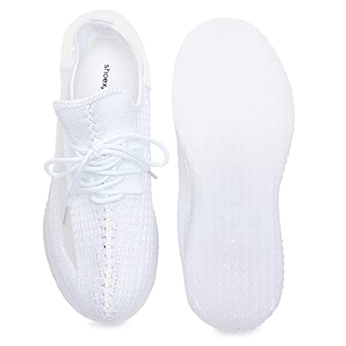Image of shoexpress Womens Textured Sneakers with Lace-up Closure Sneakers