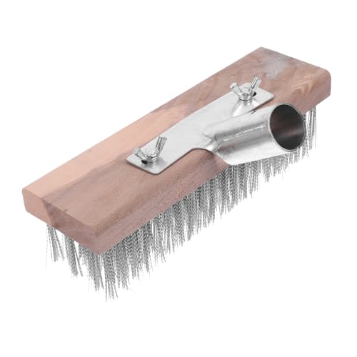 Abaodam Wire Scrub Brush with Connector Heavy Duty Floor Brush for Indoor Cleaning for Tubs Bathrooms Kitchens and More Durable and Long Lasting Design