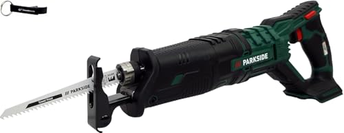 HEADNMORE Bundle Parkside PSSA 20-Li - Sierra sable con batería (20 V, sin batería) + llavero HEADNMORE