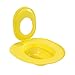 Cat Toilet Seat Training Kit, Reusable Plastic Litter Box Alternative with Washable Pad, Portable Pet Potty Trainer for Home Shop Use (Yellow)