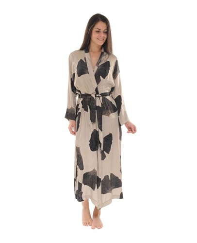 Déshabillé marron Aglaée anti-froissement pour rester chic