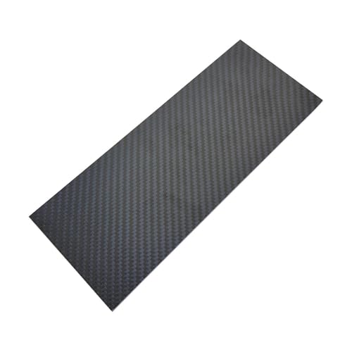 1PC 100X250mm 100% Pure Carbon Fiber Sheets 0.5mm-5mm Thickness 3K Carbon Fiber Plate Carbon Board for DIY Making(1.0mm Twill Matte)