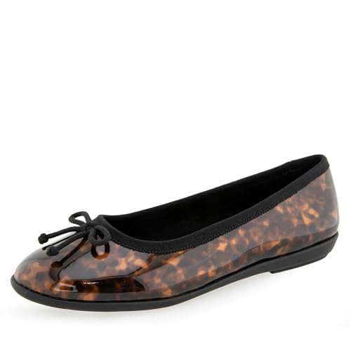 Aerosoles Women's Homebet Ballet Flat, Java Tortoise Patent, 9