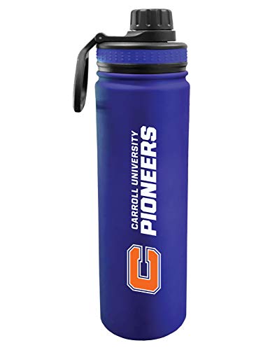 The Fanatic Group Carroll University Dual Walled Stainless Steel Sports Bottle, Design-2 - Blue