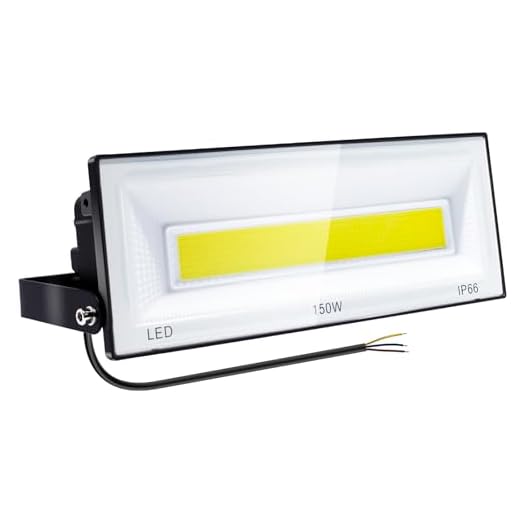 CREATESTAR 150W Focos LED Exterior 14750lm Proyector LED Floodlight Impermeable IP66 6500K Blanco Frío Luz de Seguridad Reflector LEDS para Jardín Patio Garaje Cartelera