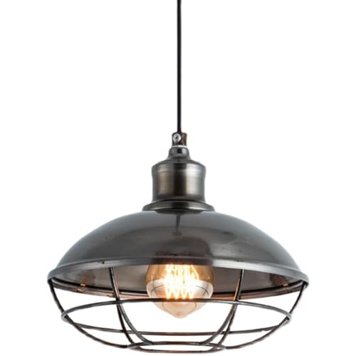 Lustre industriel en fer E27 pour embellir votre îlot de cuisine et bar de ferme