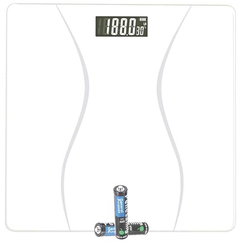 Scale for Body Weight, Digital Bathroom Scale, Weight Scales for People,Body Scale,White,Max:400LB/180KG,2 Weighing Units: LB/KG
