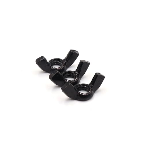 Wing Nuts, 6-32 Wing Nuts, Fasteners Parts Butterfly Nut, Hurrican Shutter Panel Hand Twist Tighten Ear Wingnuts, Pack of 60