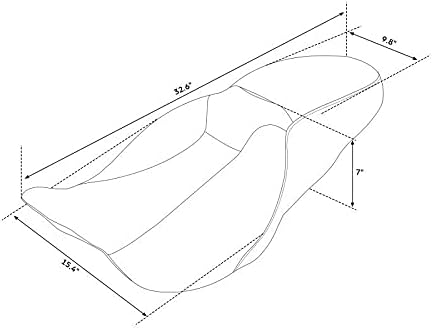 Green-L Motorcycle One Piece 2 Up Rider Driver&Passenger Seat Fit for Harley Touring Road King Street Glide Electra Glide Tri Glide 2009-2023 Trike 2010-2011