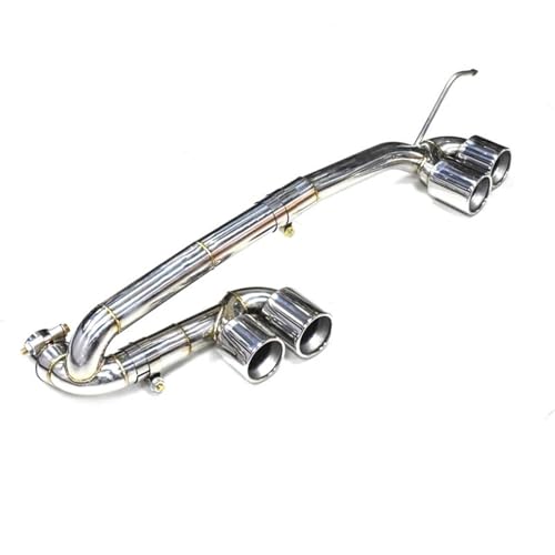 Tuyau d'échappement double sortie argentée pour silencieux BMW 318i 320i