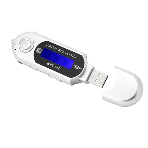 1PC USB 2.0 Digital MP3 Music Player Portable LCD Screen Support 32GB TF Card and FM Radio,Use 20 Hours,Silver - Thumbnail 2