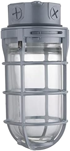 Lithonia Lighting VC150I M12 Incandescent Utility Vapor Tight, 150W 120V, Ceiling Mount Fixture, Grey