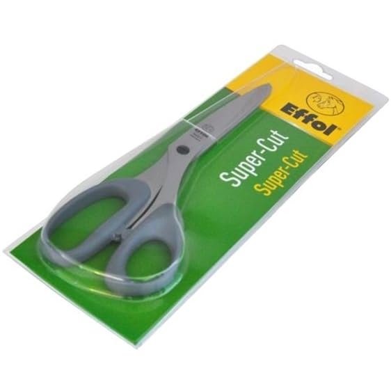 RL24 - Schere Super-Cut – Länge 21 cm – 1 Stück | Mähnenschere für Pferde – aus rostfreiem Edelstahl – Schweifschere für präzises Schneiden – Schere für Mähnen