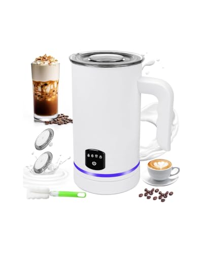 Reviews de Productos de limpieza para vaporizadores de leche los 5 más buscados. 42 Espumador de Leche Electrico 4 EN 1, 350 ml Calentador Eléctrico para Leche Caliente, 400W Vaporizador Automática Espuma Fría y Caliente para Café, Latte, Capuchino, Macchiato,...