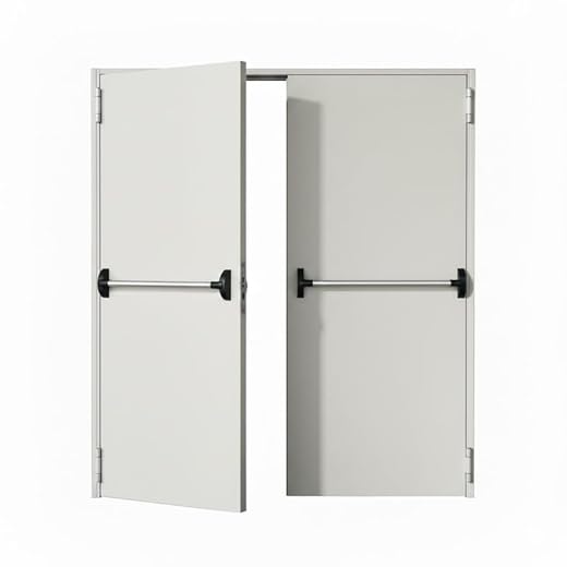 PORTA TAGLIAFUOCO 1 ANTA REVERSIBILE ANTIPANICO REI 120 ANTINCENDIO (140x215-2 ante 100+40 - con doppio manigl. antip.)