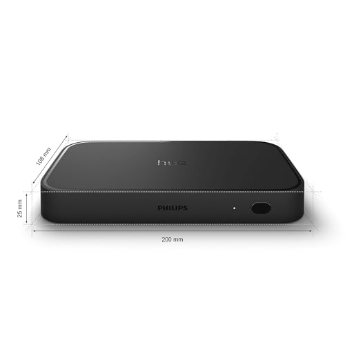 Philips Hue Play HDMI-Sync Box 8K - Entertainment Box synchronisiert bis zu 10 Hue Lampen mit Games, Filmen und Musik - Synchronisationsbox erfordert Hue Bridge - Unterstützt Dolby Vision HDR10+