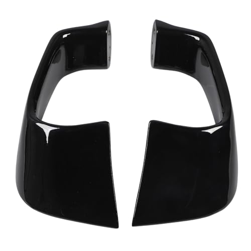 Spoiler à ailes fixes aérodynamique moto aileron de carénage avant glossy black