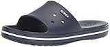Material exterior: Caucho Crocs Crocband III Slide, Sandalias de Punta Descubierta Unisex Adulto, Azul (Navy/White 462), 41/42 EU