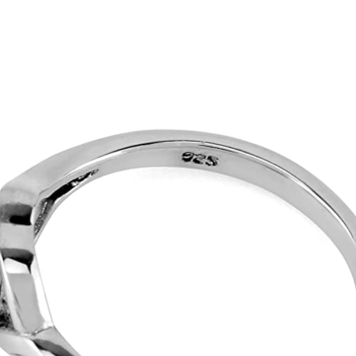 Silvershake White Cultured Freshwater Pearl 925 Sterling Silver Promise Solitaire Ring4