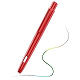 MoKo Holder Case Compatible with Apple Pencil 2nd Generation, Retractable Protective Apple Pencil Cover with Sturdy Clip, Hard PC Apple Pencil Case, Support Double-Tap, Red