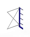 EAN: 4026212119084 KR AR IPE120 einseitig 2000 x 1300 x 400 RAL 5010 mit 4 Kragarmen je Ständer System leicht Achsmass 1330 mm