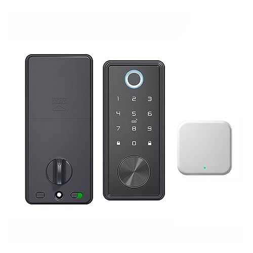 Télécommande intelligente TTLock et serrure connectée à empreinte digitale avec code et passerelle