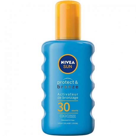 Nivéa – Sun Spray Protect e Bronze Spf30, 200 ml, confezione da 3