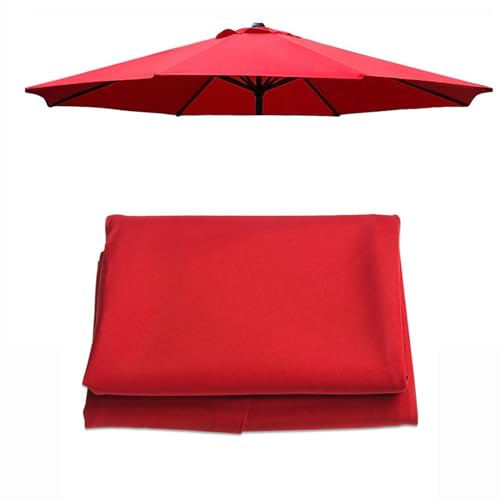 KXWOQ3ED 9/10 ft Patio Umbrella Replacement Canopy for 8 Rib, Outdoor Market Umbrella Replacement Top, Garden Parasol Replacement Cover?Only Canopy?(Size:270cm/9ft)