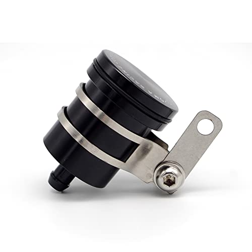 Motorrad-Bremsöldose mit Halter, TOTMOX-Bremszylinder-Flüssigkeitsbehälter aus Aluminiumlegierung, schwarzer vorderer hinterer Kupplungsbehälter-Ölflüssigkeitsbecher