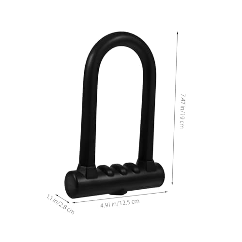 Cadenas U silicone à eau robuste anticroche noir portable - 6