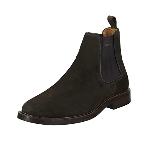 GANT FOOTWEAR Herren ST Akron Chelsea-Stiefel, Dark Brown, 43 EU