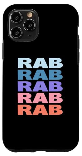 Funny Modern Repeated Text Design Rab �X�}�z�P�[�X iPhone 11 Pro �p