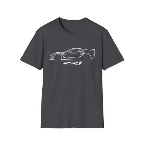 Camiseta ZR1 2019 C7 con acabado minimalista premium confeccionada en algodón suave