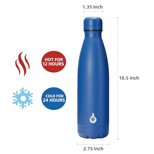 Image of BJPKPK 17oz Stainless Steel Water Bottles Sports Insulated Water Bottle,Blue