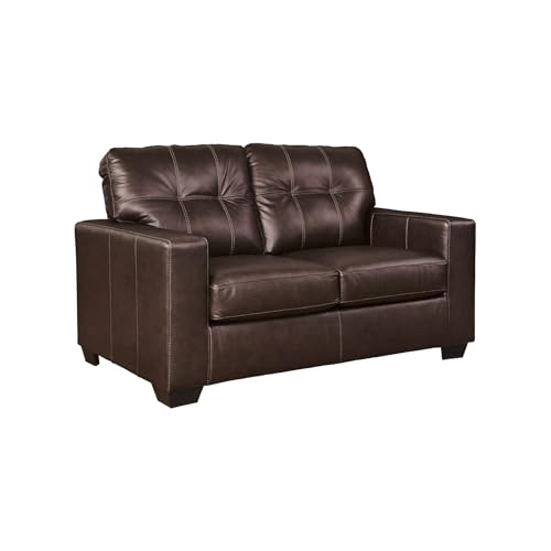 Ashley Santorine Transitional Leather Loveseat