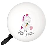 Mr. & Mrs. Panda Personalisierte Fahrradklingel Einhorn Gemüse - Geschenke, Individuell Gestalten, Mit Namen, Selbst, Unicorn, Biomarkt, Einhörner, Wochenmarkt, Für Damen Personalisiert, Gravur