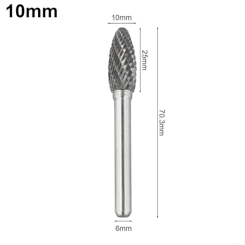 Fresa rotativa de carburo para madera y metal 10mm miniatura 6
