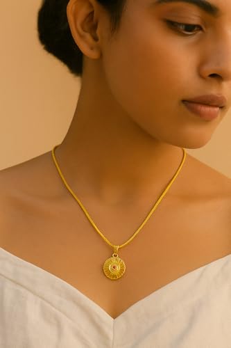 Image of Handicraft Kottage 1gm 22Ct gold plated Pandent /Necklace /Jewellery Set /Fashion jewellery /Chain for Women Girls