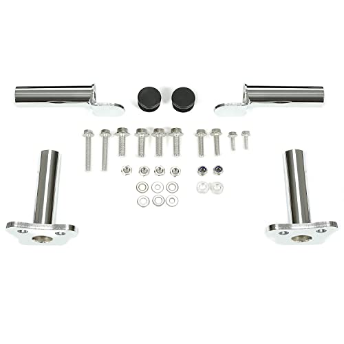 Hecasa Nerf Bars Compatible With Kawasaki Kfx 700 All Years Aluminum Black Nerfs & Black Nets #TOP6