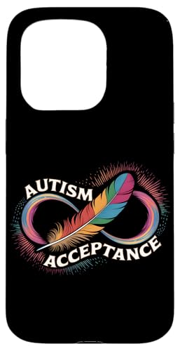 Autismo Rojo En lugar de Infinito Símbolo Autista Aceptación Autista Carcasa para iPhone 15 Pro