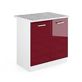 FORNITURA: Blocco cucina con piano di lavoro, materiale di montaggio, istruzioni di montaggio (se non diversamente specificato, gli elettrodomestici e le decorazioni non sono inclusi nella fornitura).