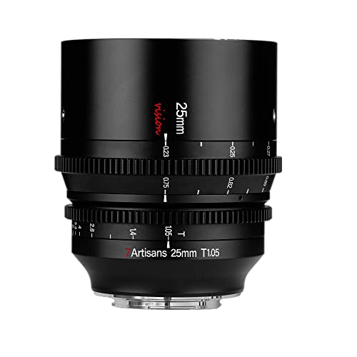 7artisans 25mm T1.05 rWVlY APS-C aY vtFbViVl}Y }jAtH[JX xmtCX}Eg JɑΉ fArfIAVLOGȂǃv̉f Bep (25mm T1.05