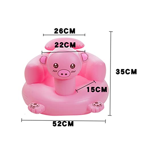 TOYANDONA Criança Sofá Inflável Blow up Cadeira Porco de Rosa Bebê Infantil Assento Apoio Aprendizag