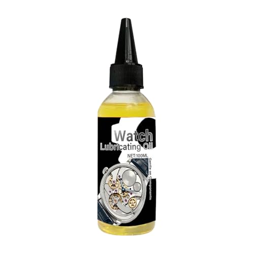 Huile d'horloge - Fluide lubrifiant pour horlogerie mécanique, 100 ml d'huile pour horloge | Graisse d'entretien de réparation de montre, protection polyvalente des engrenages pour l'atelier