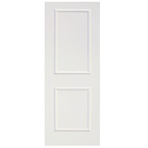 Calhome Composite MDF 2 Panel Interior Barn Door Slab, 36 x 80 in, White Primed