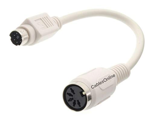 ZCH NIFER Supplies for Din-5 Female to Mini-Din 6-Pin Male at to PS/2 Keyboard Adapter w/6-inch Cable