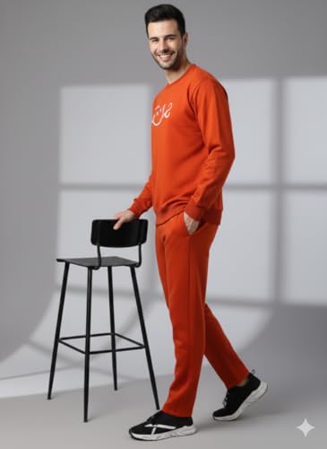 Image of Mack Jonney Graphic Print Track Suit for men | Co-ord Set | Warm Fleece Tracksuit Set | Full Sleeve Sweatshirt