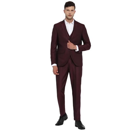 Image of Turtle Men 100% Cotton Notch Lapel Collar Tailored Fit Three Piece Party Suits