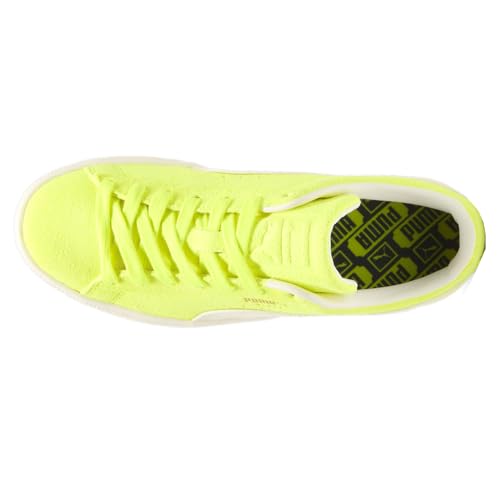 PUMA Womens Suede Neon Lace Up Sneakers Shoes Casual - Yellow4