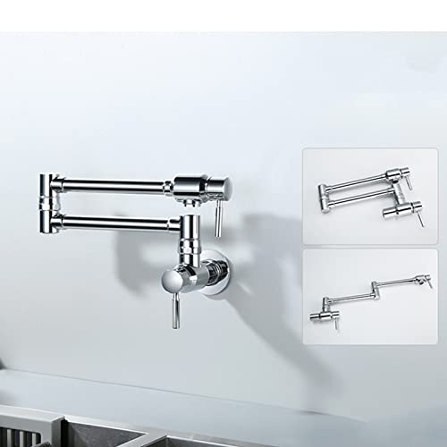 Robinet de remplissage de casserole mural en laiton avec double articulation - 5